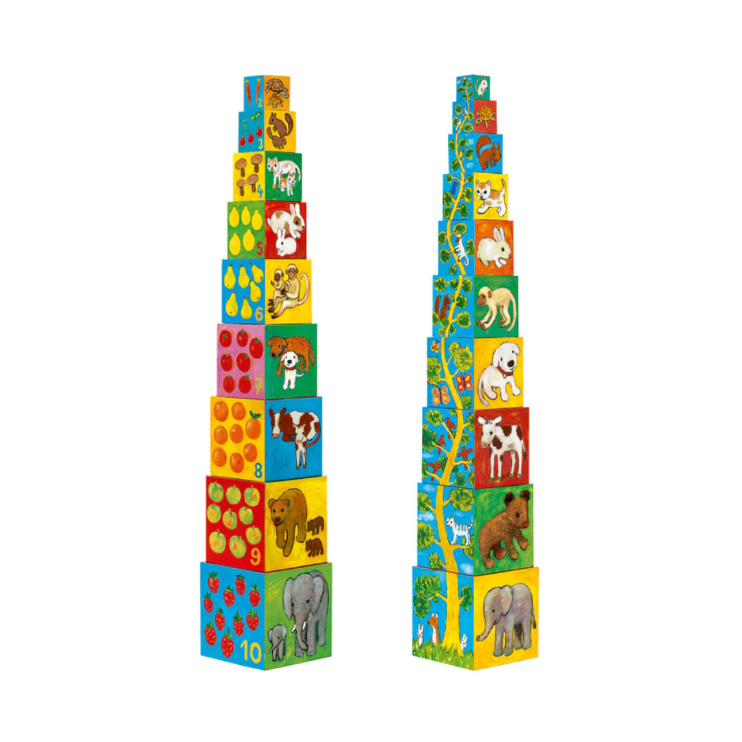 Djeco Stacking Cubes My Friends - Image 3