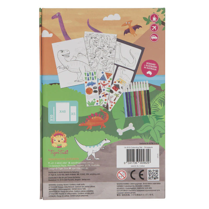 Tiger Tribe Colouring Set - Dinosaurs - Image 5